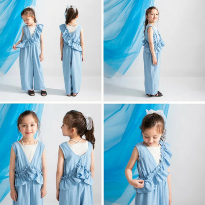 日本童裝 Branshes 4Way 多功能連體褲 90-150cm 女童款 夏季 Jumpsuit