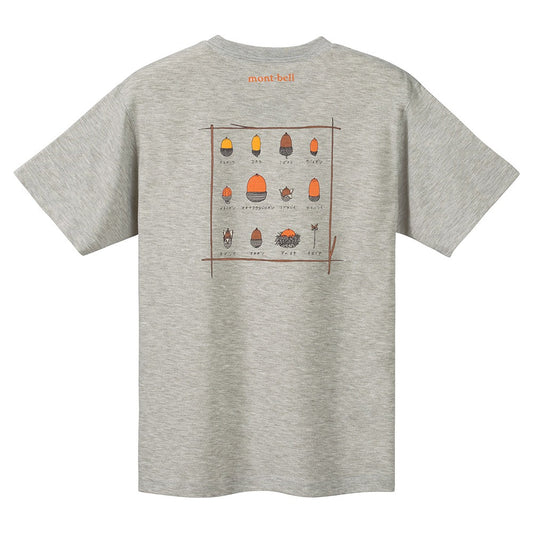 Japanese children's clothing mont-bell UV protection / quick-drying / durable / breathable / odor suppression route asking / forest show / Hokkaido killer whale pattern top XS-XL adult summer TOPS 