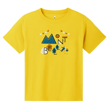 日本童裝 mont-bell  防UV/透氣/彈性 露營T恤 100-130cm 親子裝 夏季 TOPS