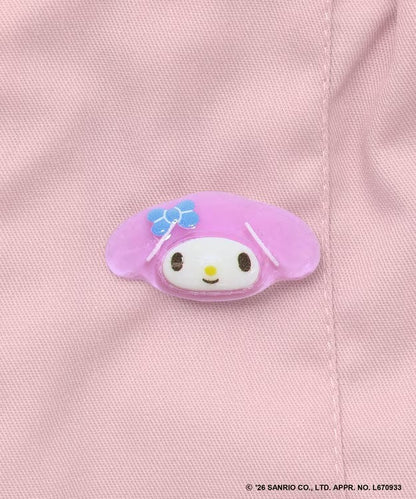 日本童裝 aF#a325 x Sanrio 圓弧鈕扣短褲 100-150cm 女童款 夏季 PANTS