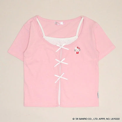 日本童裝 BDL x Sanrio 吊帶疊穿式上衣 120-160cm 女童款 夏季 TOPS