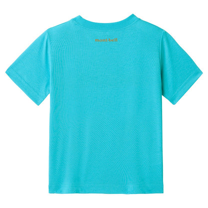 日本童裝 mont-bell 防UV/速乾系列/透氣 蒙特貝爾巴士T恤 100-130cm 夏季 TOPS