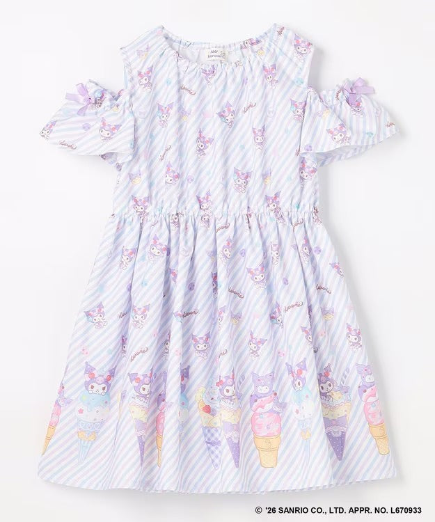 日本童裝 aF#a325 x Sanrio 夢幻連身裙 100-140cm 女童款 夏季 DRESSES
