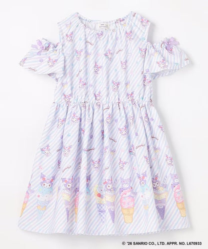 日本童裝 aF#a325 x Sanrio 夢幻連身裙 100-140cm 女童款 夏季 DRESSES