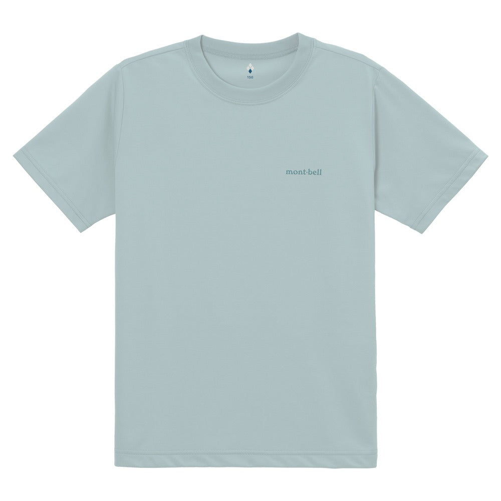 日本童裝 mont-bell 防UV/速乾系列/透氣/抗菌防臭 字母T恤 140-160cm 夏季 TOPS