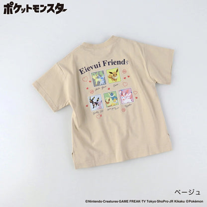 日本童裝 Branshes x Pokemon 印花上衣 100-150cm 女童款 夏季 TOPS