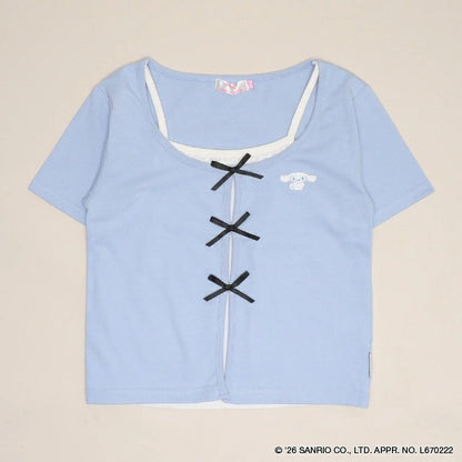 日本童裝 BDL x Sanrio 吊帶疊穿式上衣 120-160cm 女童款 夏季 TOPS