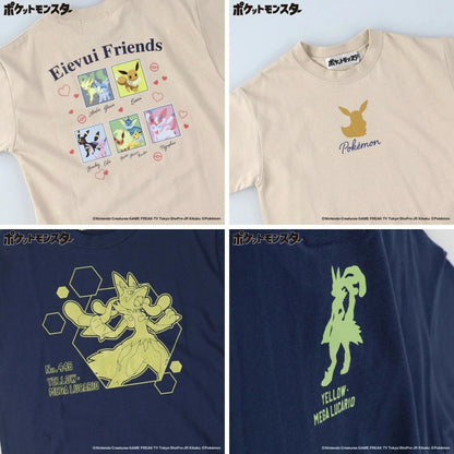 日本童裝 Branshes x Pokemon 印花上衣 100-150cm 女童款 夏季 TOPS