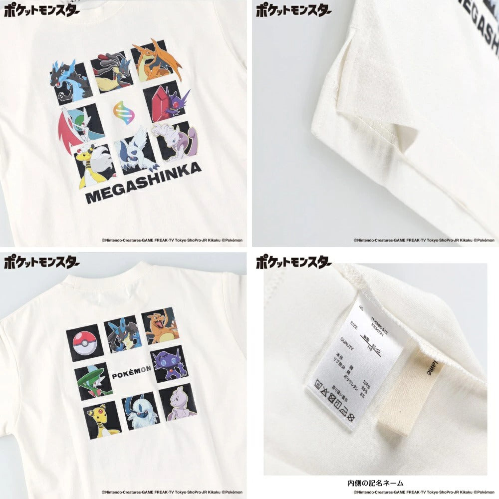 日本童裝 Branshes x Pokemon 印花上衣 100-150cm 女童款 夏季 TOPS
