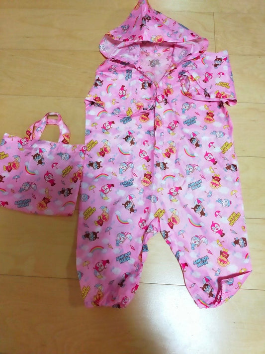 現貨區1-2日寄出--日本童裝 Akachan x 麵包超人 雨衣連衣 80cm 下雨天系列