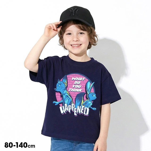 Japanese BDL x Disney parent-child print tops (80-150cm) for boys and girls (summer TOPS) 