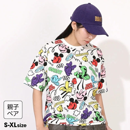 日本童裝 BDL x Disney 親子裝 彩色印花上衣 S-XL 大人款 男童款/女童款 夏季 TOPS