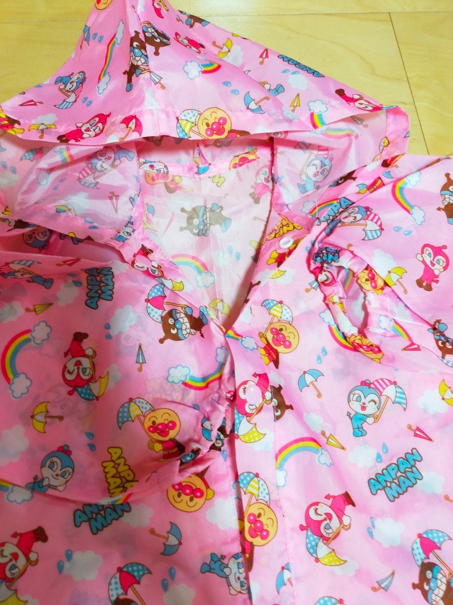現貨區1-2日寄出--日本童裝 Akachan x 麵包超人 雨衣連衣 80cm 下雨天系列