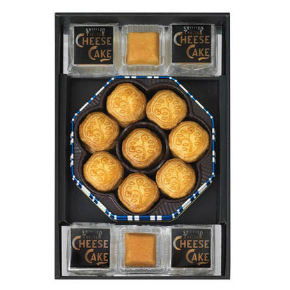 日本直送東京 銀座 資生堂 花椿藍罐裝曲奇蛋糕禮盒 2種30個 新年行運發財特輯 Christmas Happy New Year 馬年 限定手信