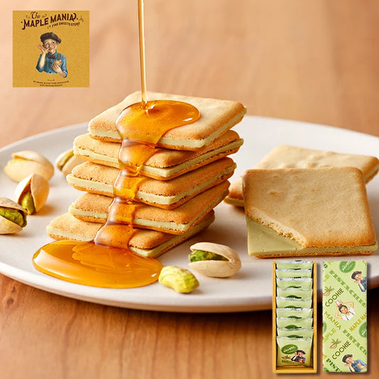 日本直送 The Maple Mania 楓糖男孩 開心果楓糖奶油夾心餅 9枚入 新年行運發財特輯 Happy New Year 馬年 限定手信