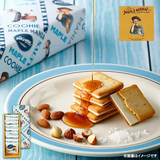 日本直送 The Maple mania 海鹽堅果楓糖奶油夾心餅 9枚入 中秋節/萬聖節 限定手信