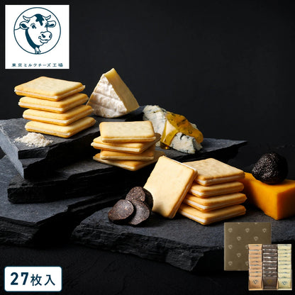 日本直送 Tokyo Milk Cheese  蜂蜜古岡左拉＋海鹽金文拔＋黑松露車打芝士夾心餅 27枚入 新年行運發財特輯 Happy New Year 馬年 限定手信