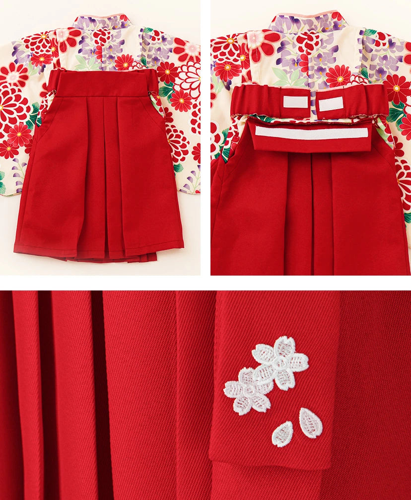 日本童裝 新年袴 日本和服 80-100cm 女童款 新年行運發財特輯 Happy New Year 馬年