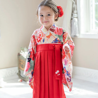 日本童裝 新年袴 日本和服 80-100cm 女童款 新年行運發財特輯 Happy New Year 馬年