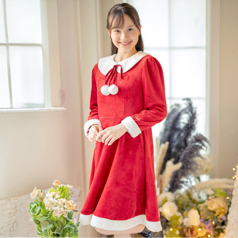 日本童裝 聖誕連身裙 140-160cm 女童款 Christmas 聖誕快樂特輯 聖誕服裝/飾物配件