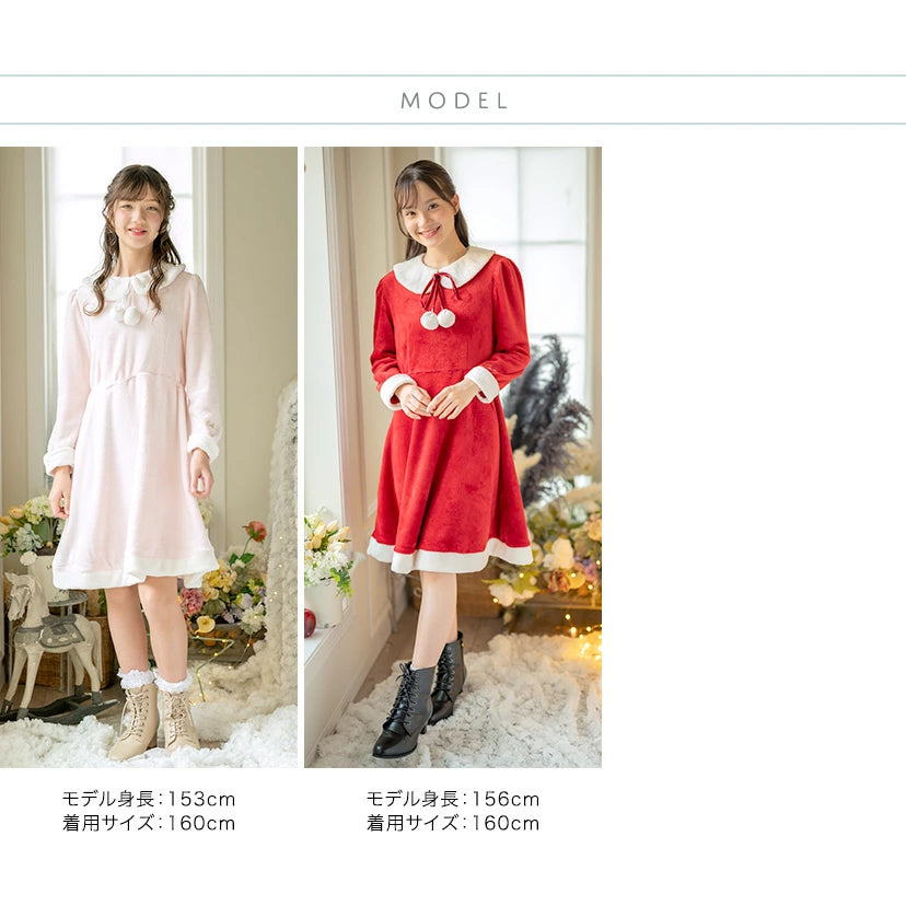 日本童裝 聖誕連身裙 140-160cm 女童款 Christmas 聖誕快樂特輯 聖誕服裝/飾物配件