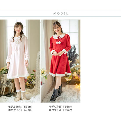 日本童裝 聖誕連身裙 140-160cm 女童款 Christmas 聖誕快樂特輯 聖誕服裝/飾物配件