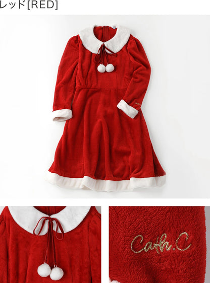 日本童裝 聖誕連身裙 140-160cm 女童款 Christmas 聖誕快樂特輯 聖誕服裝/飾物配件