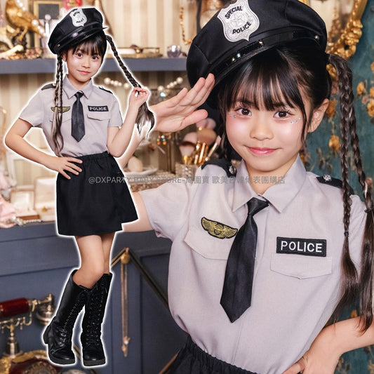 日本直送 女警120-140cm 女童款 萬聖節 Cosplay服裝 Halloween攪鬼特輯 AAA