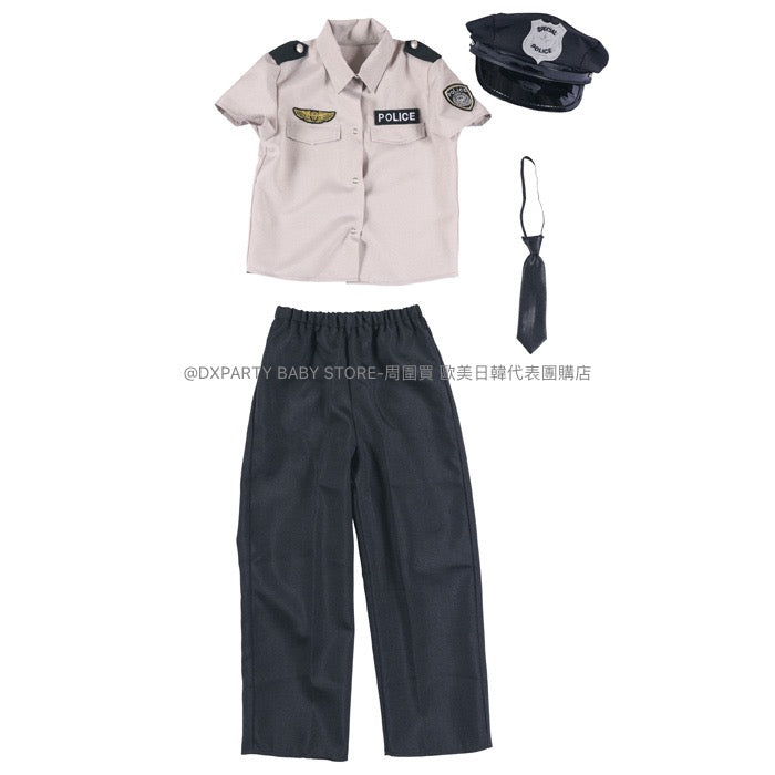 Japanese direct male police 120-140cm boys' Halloween Cosplay costume Halloween ghost special AAA 
