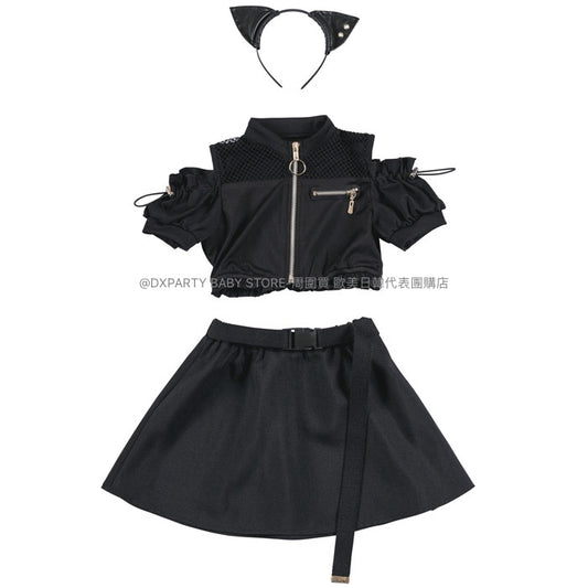 日本直送 黑貓 120-140cm 女童款 萬聖節 Cosplay服裝 Halloween攪鬼特輯 AAA