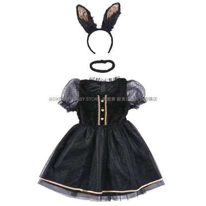日本直送 黑兔 120-140cm 女童款 萬聖節 Cosplay服裝 Halloween攪鬼特輯 AAA