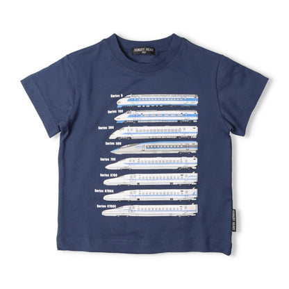 Moujonjon Hungry Heart JR Shinkansen Tops (90-130cm/ML) for Boys and Adults (Summer TOPS) 