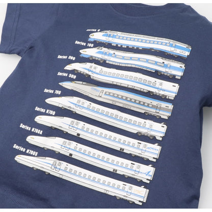 Moujonjon Hungry Heart JR Shinkansen Tops (90-130cm/ML) for Boys and Adults (Summer TOPS) 