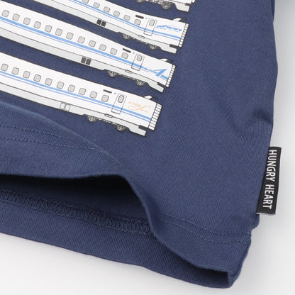 Moujonjon Hungry Heart JR Shinkansen Tops (90-130cm/ML) for Boys and Adults (Summer TOPS) 