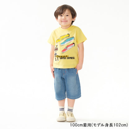 Moujonjon Hungry Heart JR Shinkansen Tops (90-130cm/ML) for Boys and Adults (Summer TOPS) 
