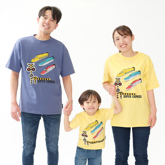 Moujonjon Hungry Heart JR Shinkansen Tops (90-130cm/ML) for Boys and Adults (Summer TOPS) 