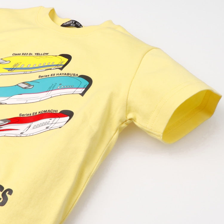 Moujonjon Hungry Heart JR Shinkansen Tops (90-130cm/ML) for Boys and Adults (Summer TOPS) 