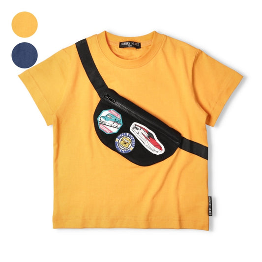 Moujonjon Hungry Heart JR Shinkansen Top (90-130cm) for Boys (Summer TOPS) (Railway Series) 