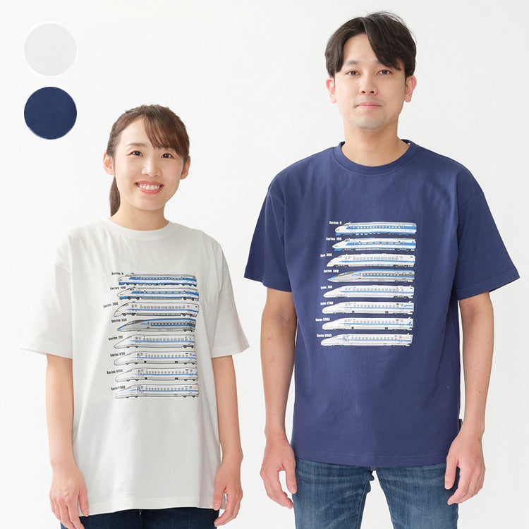 Moujonjon Hungry Heart JR Shinkansen Tops (90-130cm/ML) for Boys and Adults (Summer TOPS) 