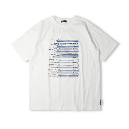 Moujonjon Hungry Heart JR Shinkansen Tops (90-130cm/ML) for Boys and Adults (Summer TOPS) 