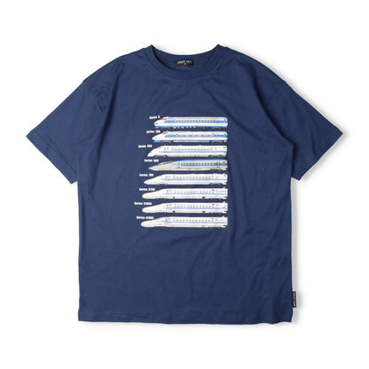 Moujonjon Hungry Heart JR Shinkansen Tops (90-130cm/ML) for Boys and Adults (Summer TOPS) 
