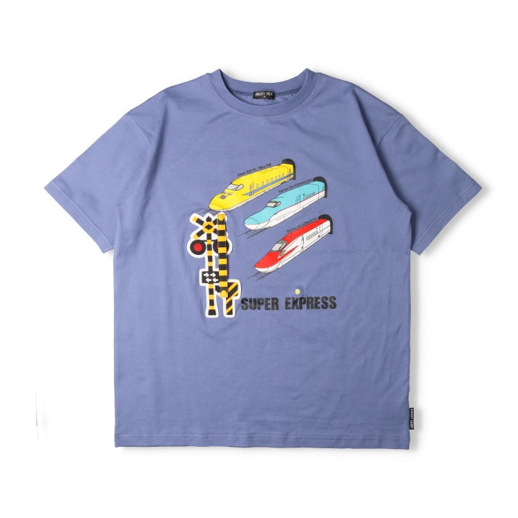 Moujonjon Hungry Heart JR Shinkansen Tops (90-130cm/ML) for Boys and Adults (Summer TOPS) 