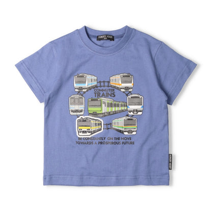 Moujonjon Hungry Heart JR Train Top (90-130cm) for Boys (Summer TOPS) (Railway Series) 