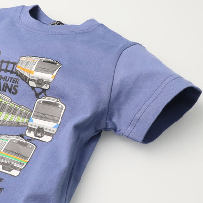 Moujonjon Hungry Heart JR Train Top (90-130cm) for Boys (Summer TOPS) (Railway Series) 