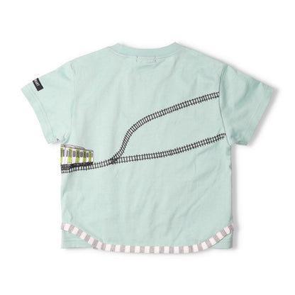 Moujonjon Hungry Heart JR Yamanote Line and Keihin-Tohoku Line Tops (90-130cm) for Boys (Summer TOPS) (Railway Series) 