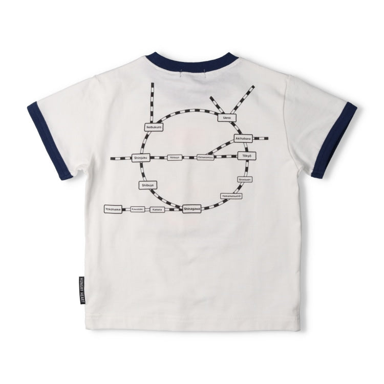 Moujonjon Hungry Heart JR Train Top (90-130cm) for Boys (Summer TOPS) (Railway Series) 