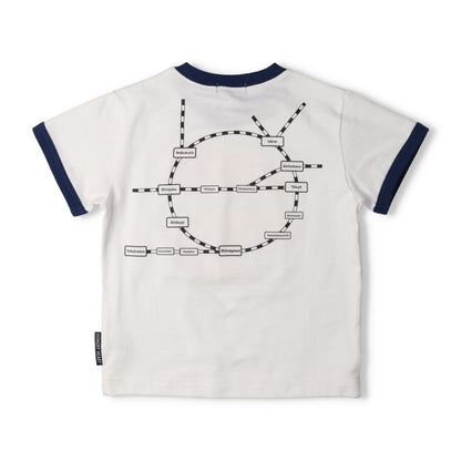 Moujonjon Hungry Heart JR Train Top (90-130cm) for Boys (Summer TOPS) (Railway Series) 