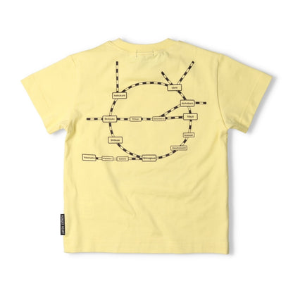 Moujonjon Hungry Heart JR Train Top (90-130cm) for Boys (Summer TOPS) (Railway Series) 