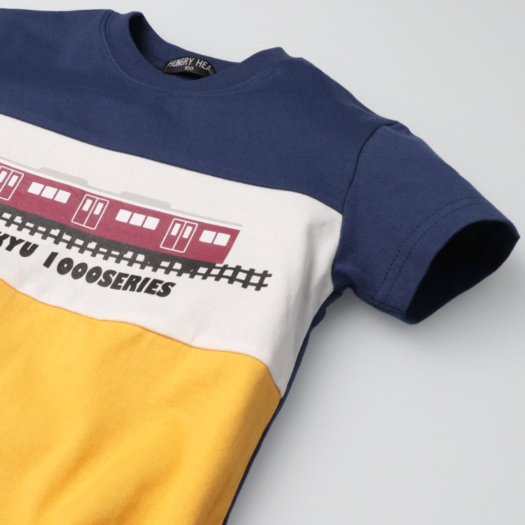 Moujonjon Hungry Heart Hankyu Train Top (90-130cm) for Boys (Summer TOPS Railway Series) 