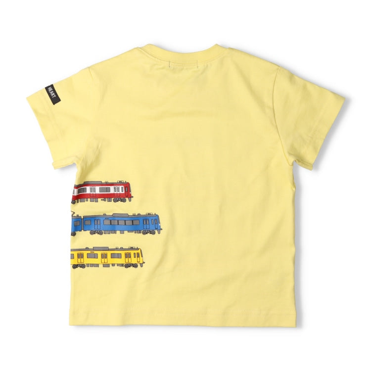 Moujonjon Hungry Heart Keikyu Electric Railway Train Top (90-130cm) for Boys (Summer TOPS, Railway Series) 